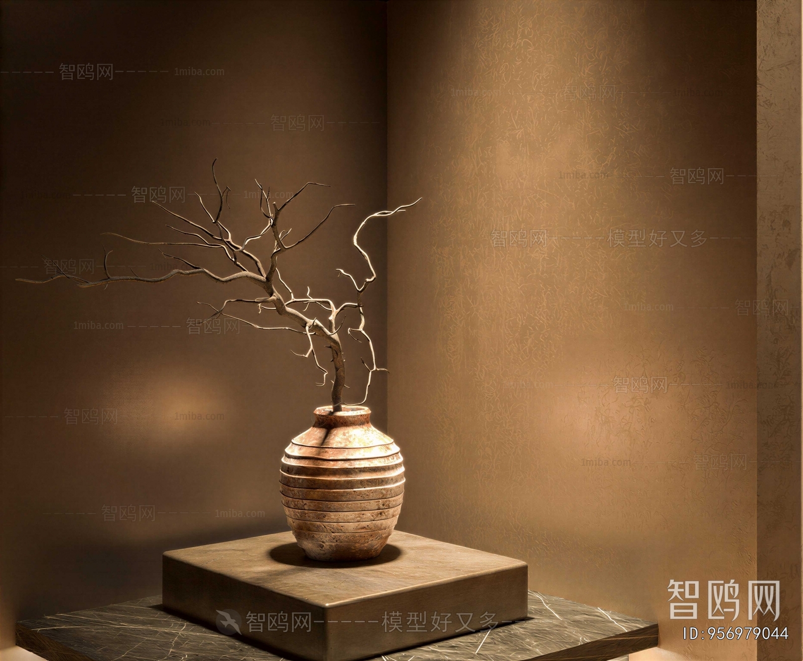 Wabi-sabi Style Dried Branch