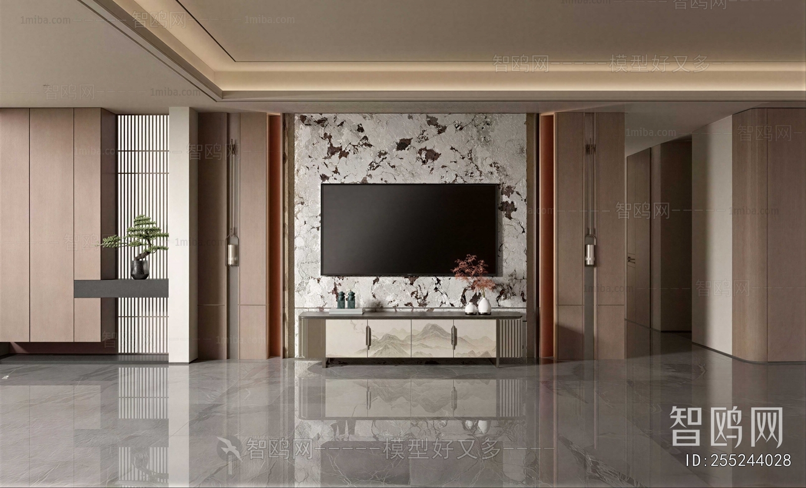 New Chinese Style TV Cabinet