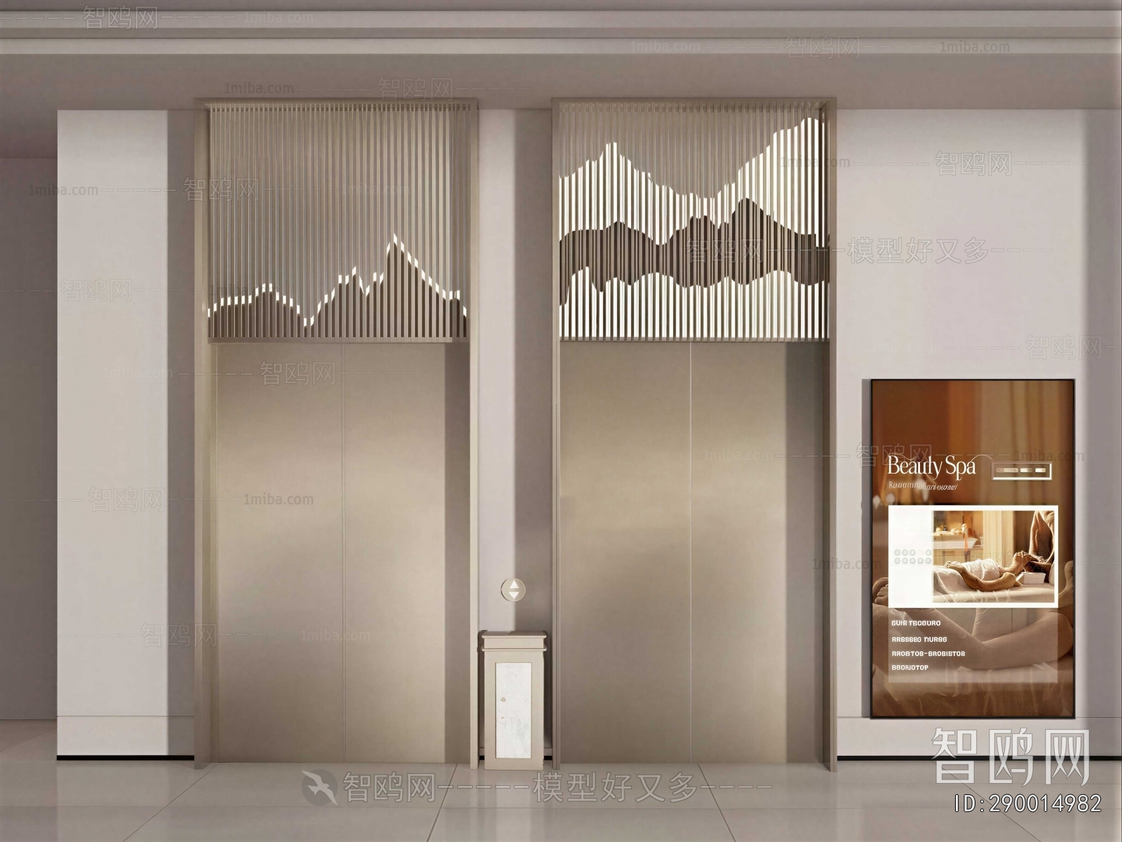 Modern Office Elevator Hall