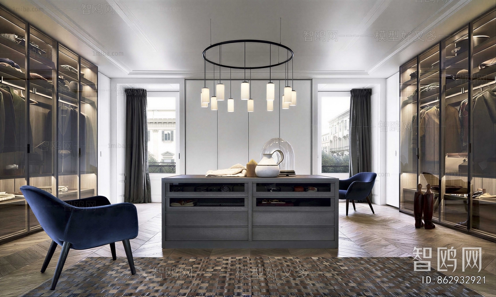 Modern Clothes Storage Area