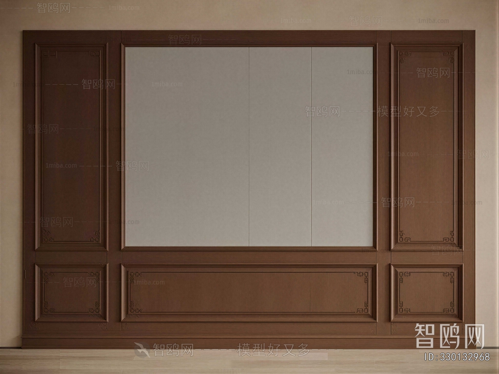 New Chinese Style TV Wall