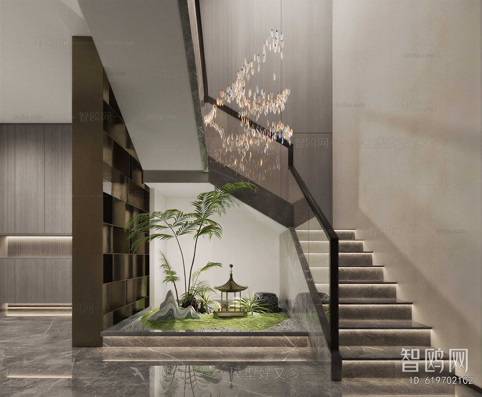 New Chinese Style Stairwell