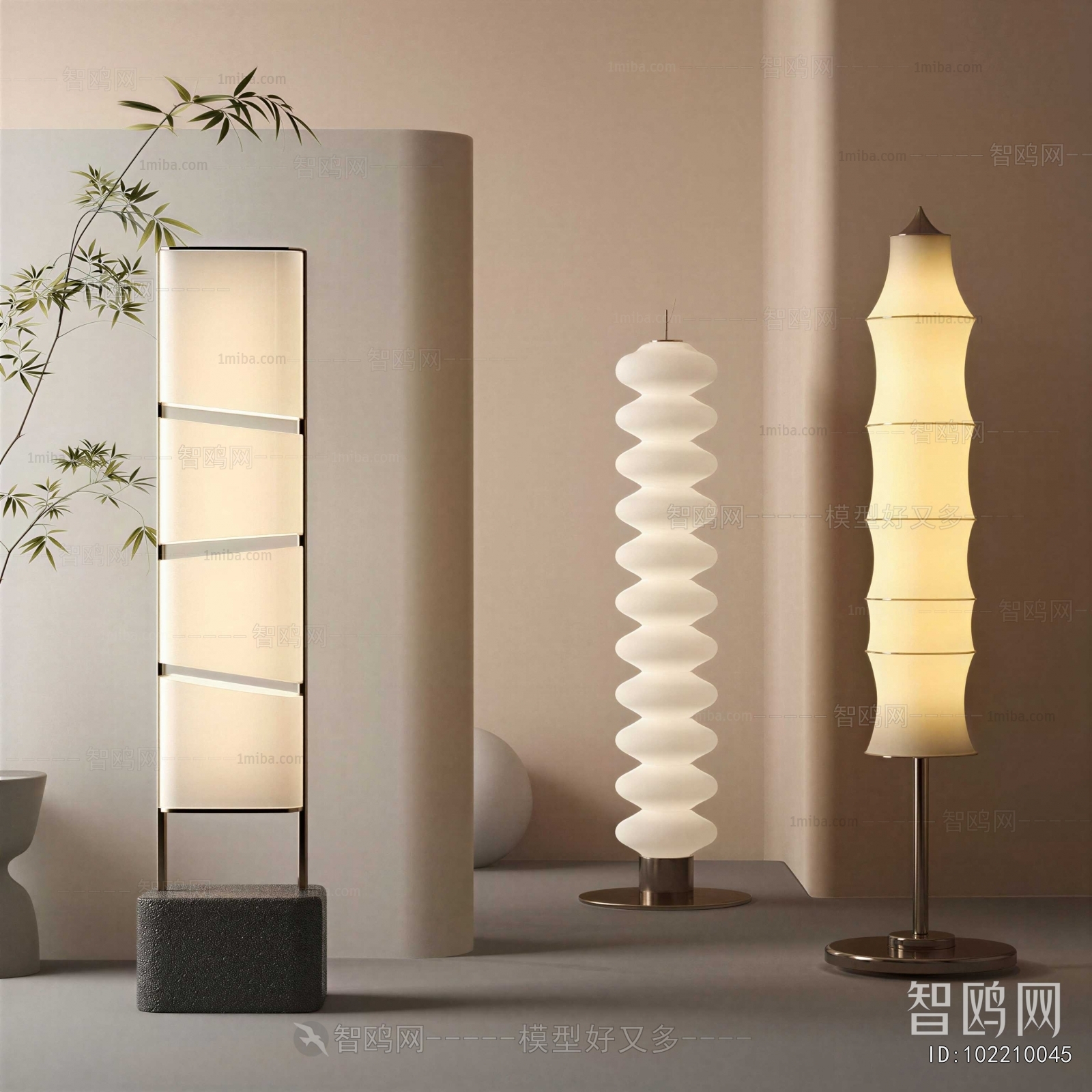 Wabi-sabi Style Floor Lamp