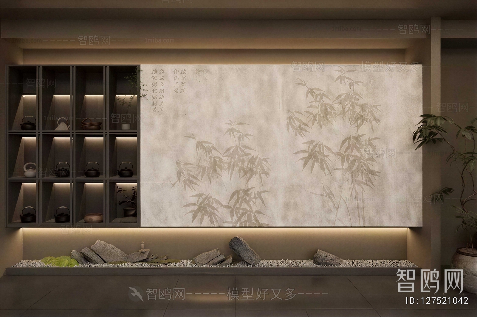 New Chinese Style Plant Landscaping