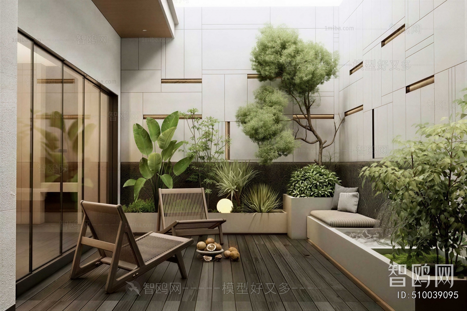 Modern Courtyard/landscape