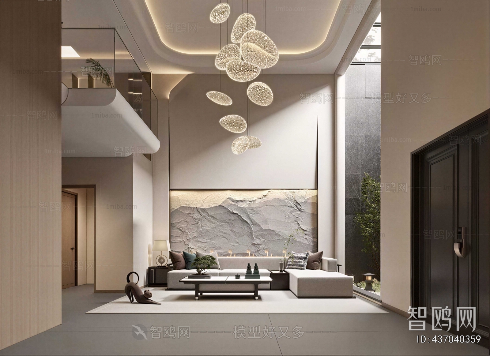 New Chinese Style A Living Room