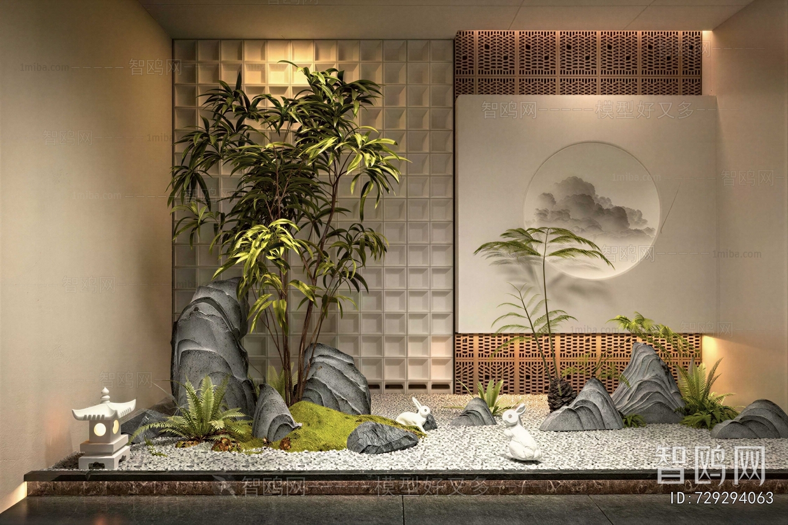 New Chinese Style Plant Landscaping