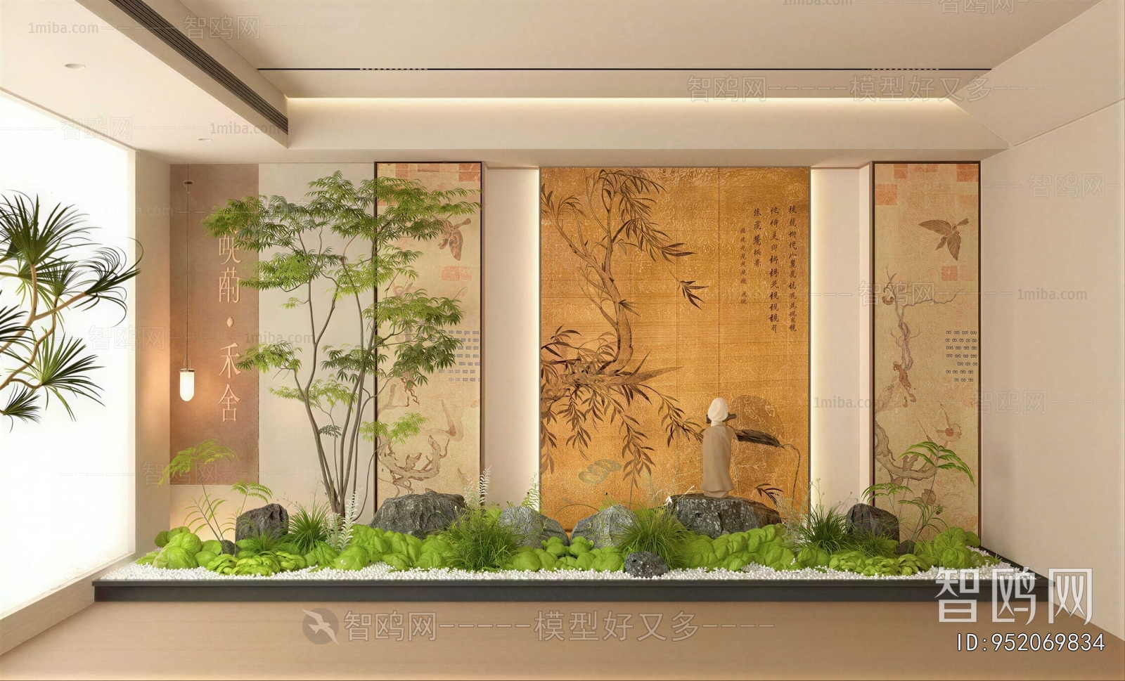 New Chinese Style Plant Landscaping