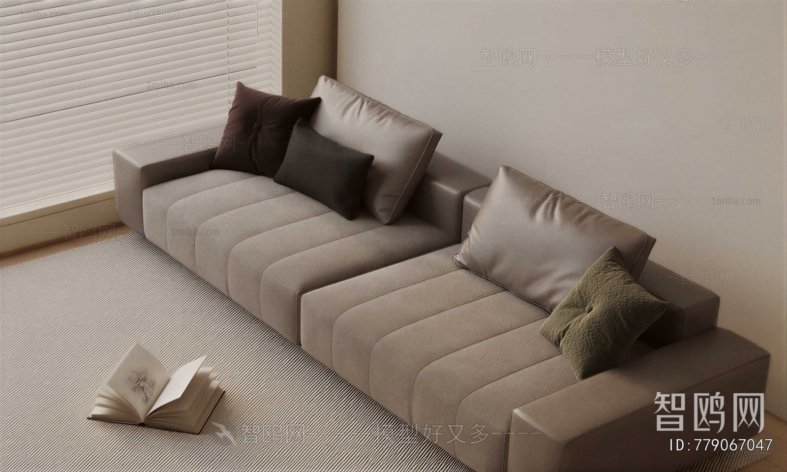 Modern Three-seat Sofa