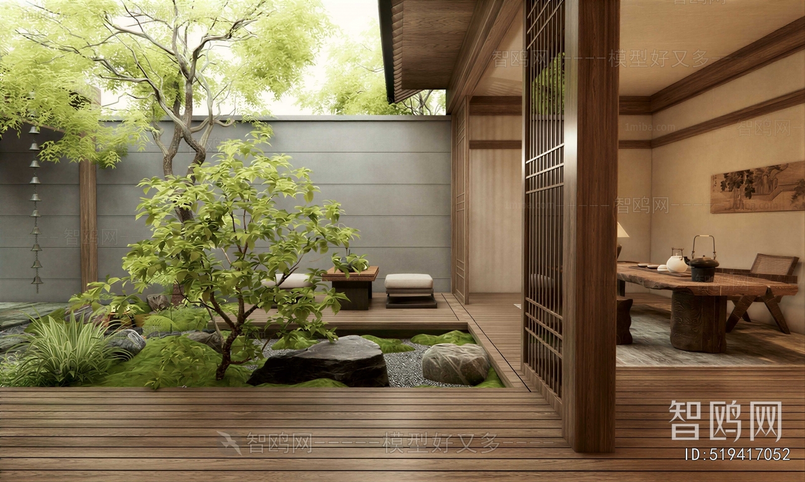 New Chinese Style Courtyard/landscape