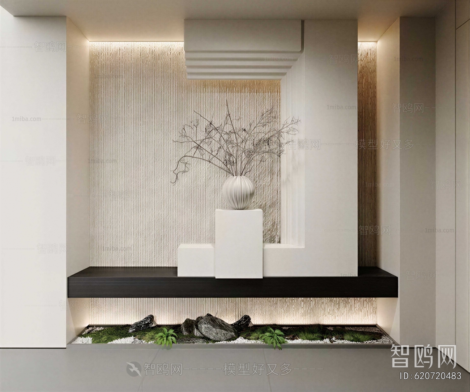 New Chinese Style Entrance Cabinet