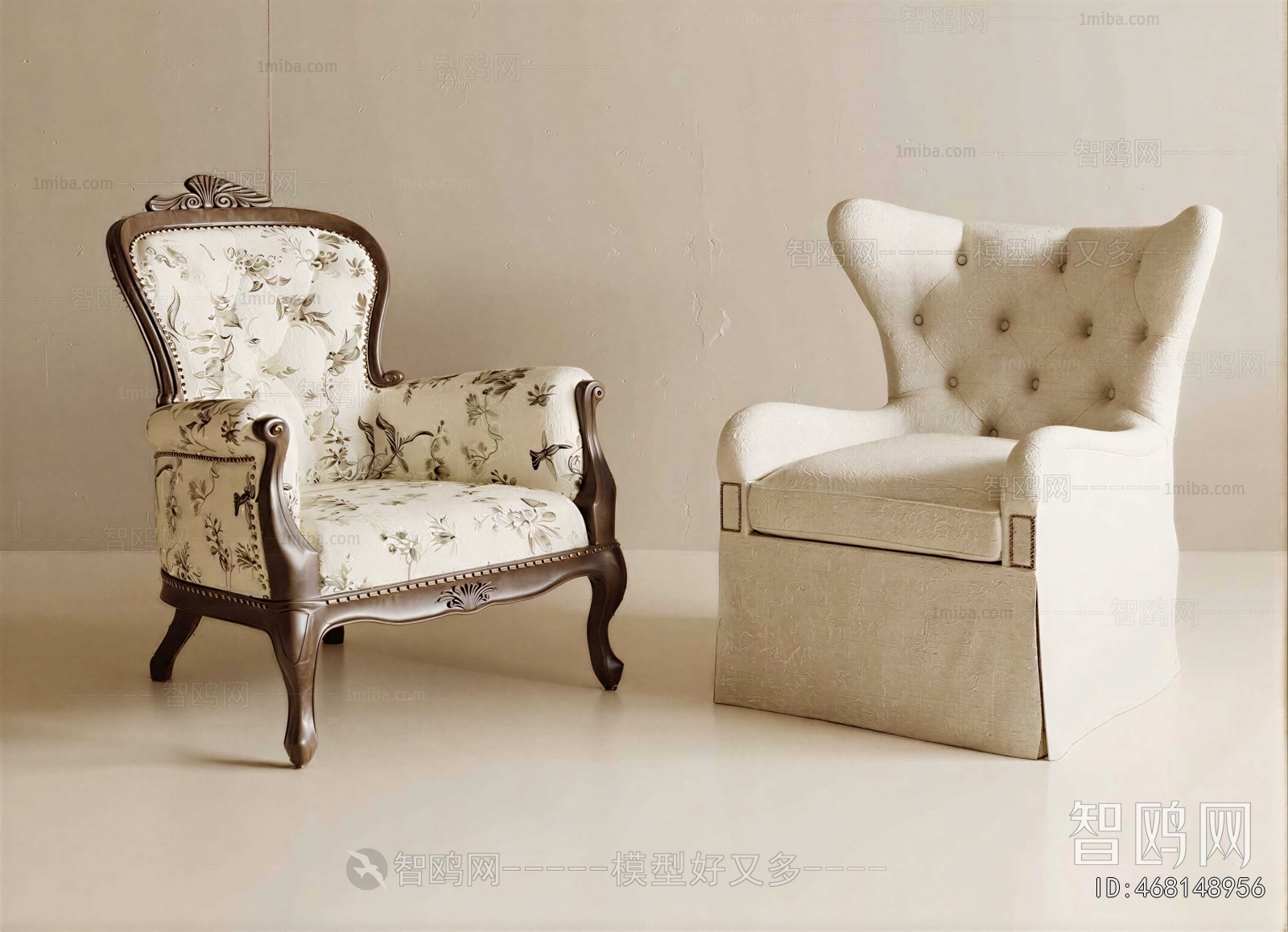 French Style Single Sofa