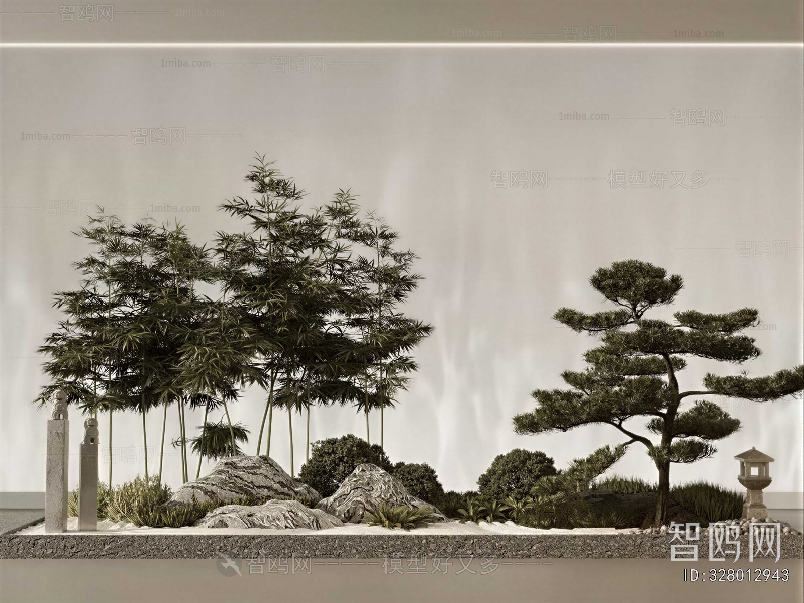 New Chinese Style Plant Landscaping