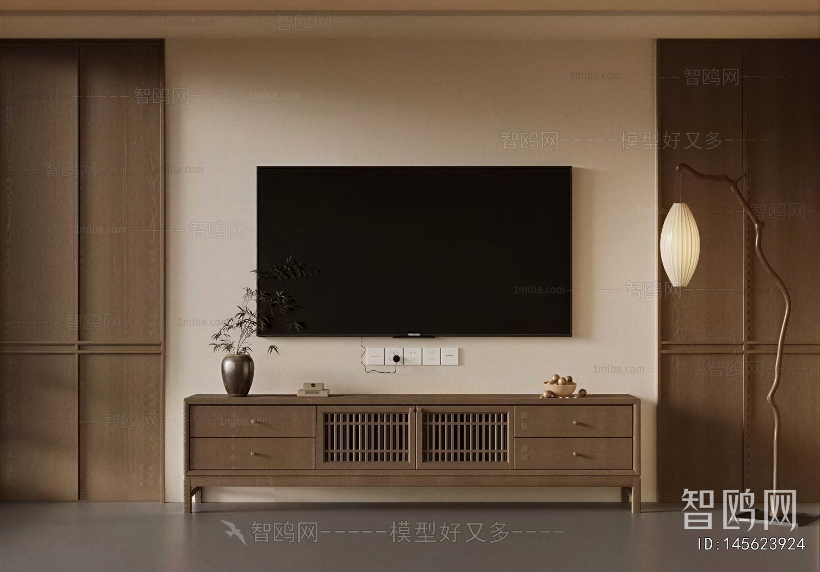 New Chinese Style TV Cabinet