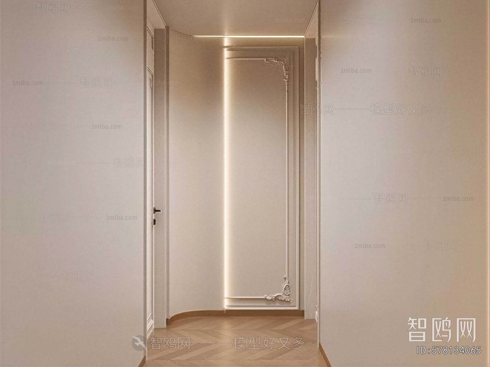 French Style Hallway