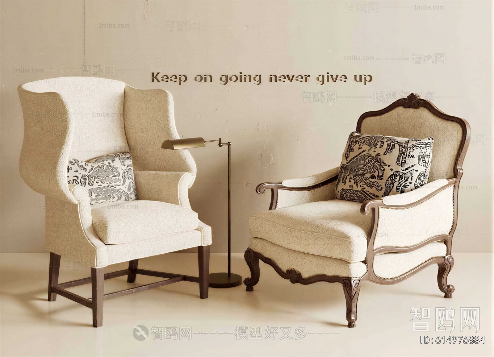 French Style Single Sofa