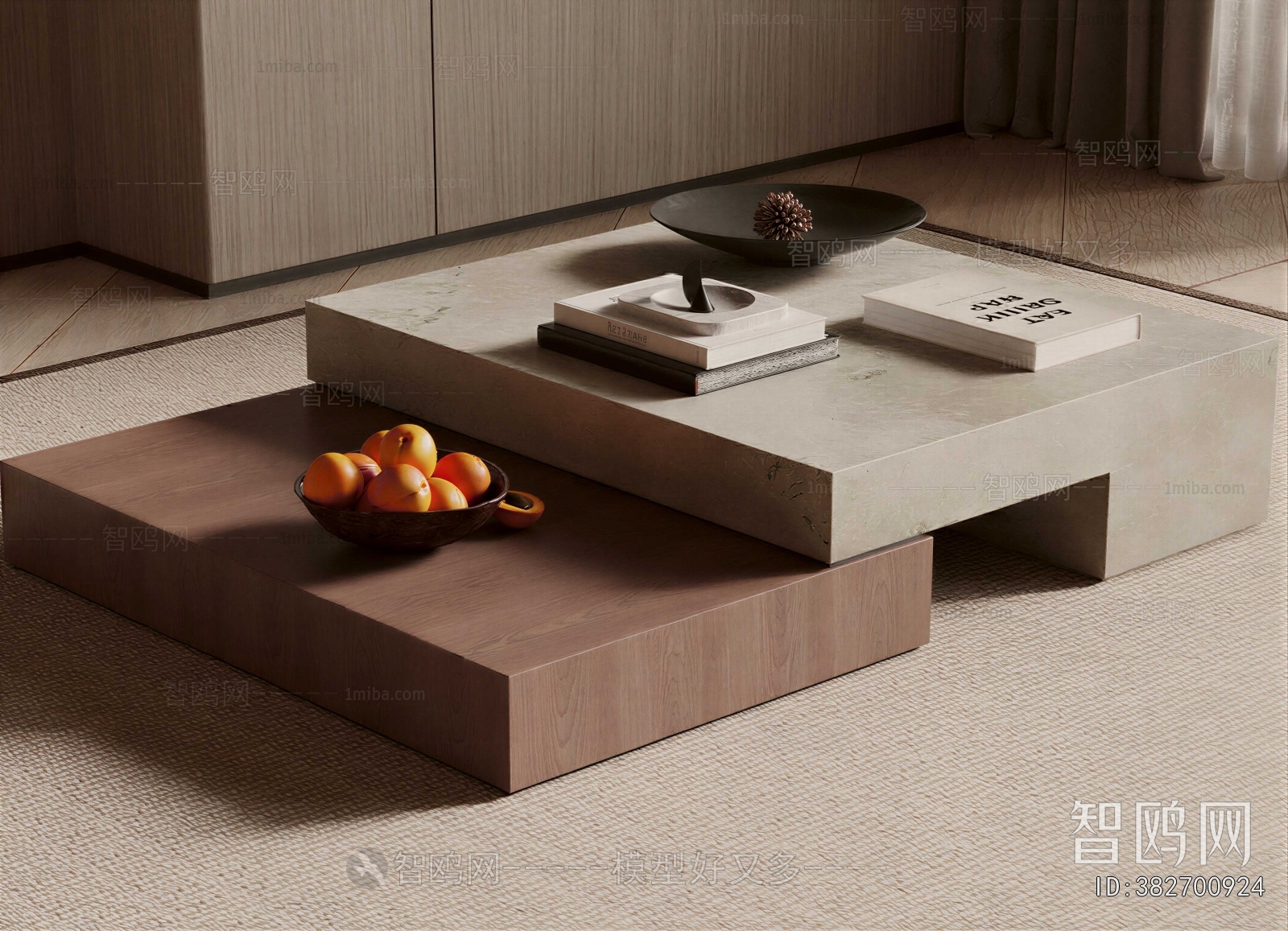 Wabi-sabi Style Coffee Table