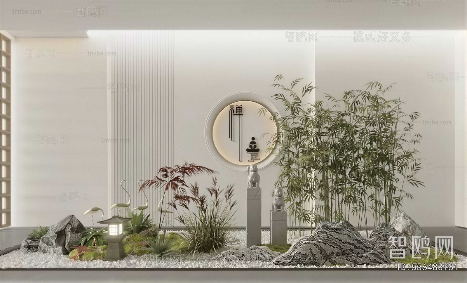 New Chinese Style Plant Landscaping