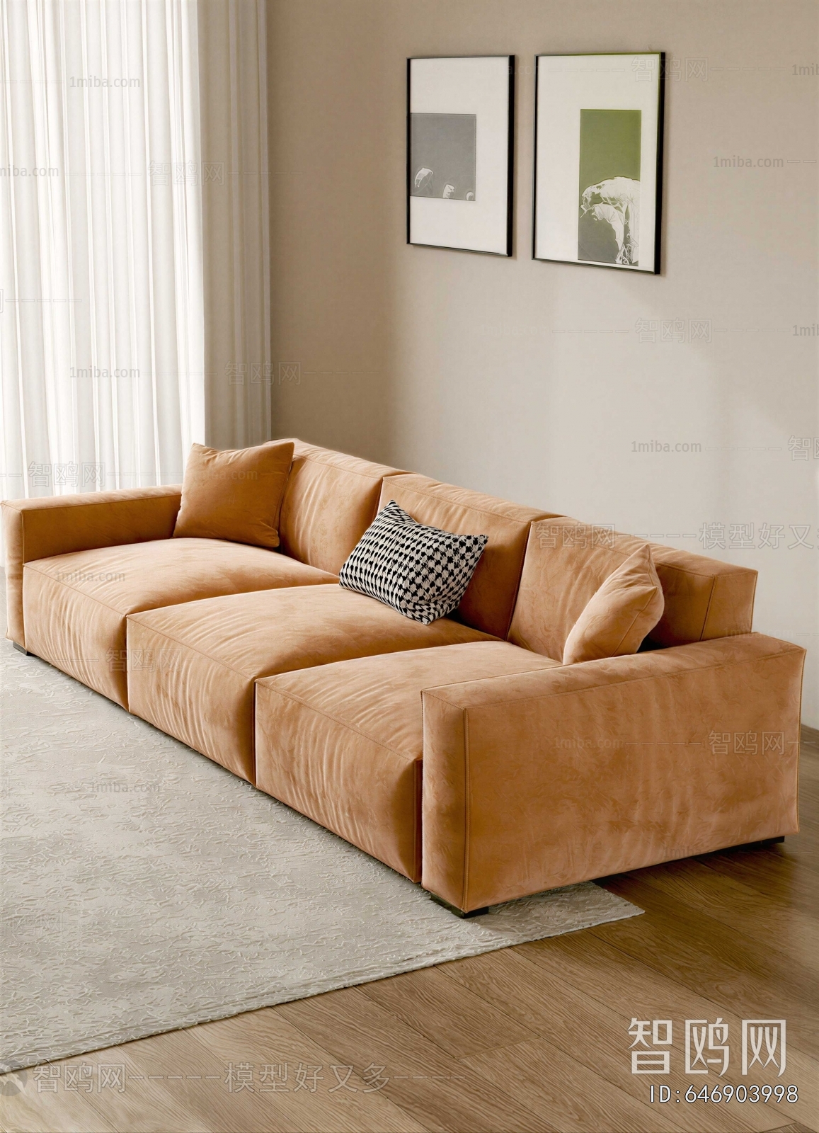 Modern Three-seat Sofa