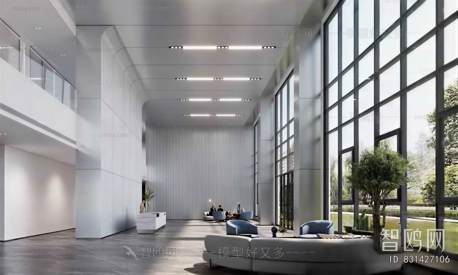 Modern Office Reception Desk