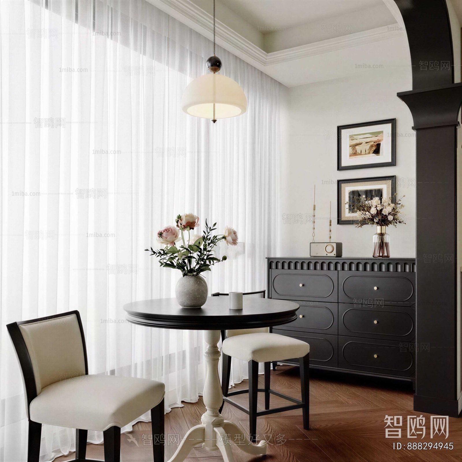 French Style Leisure Table And Chair