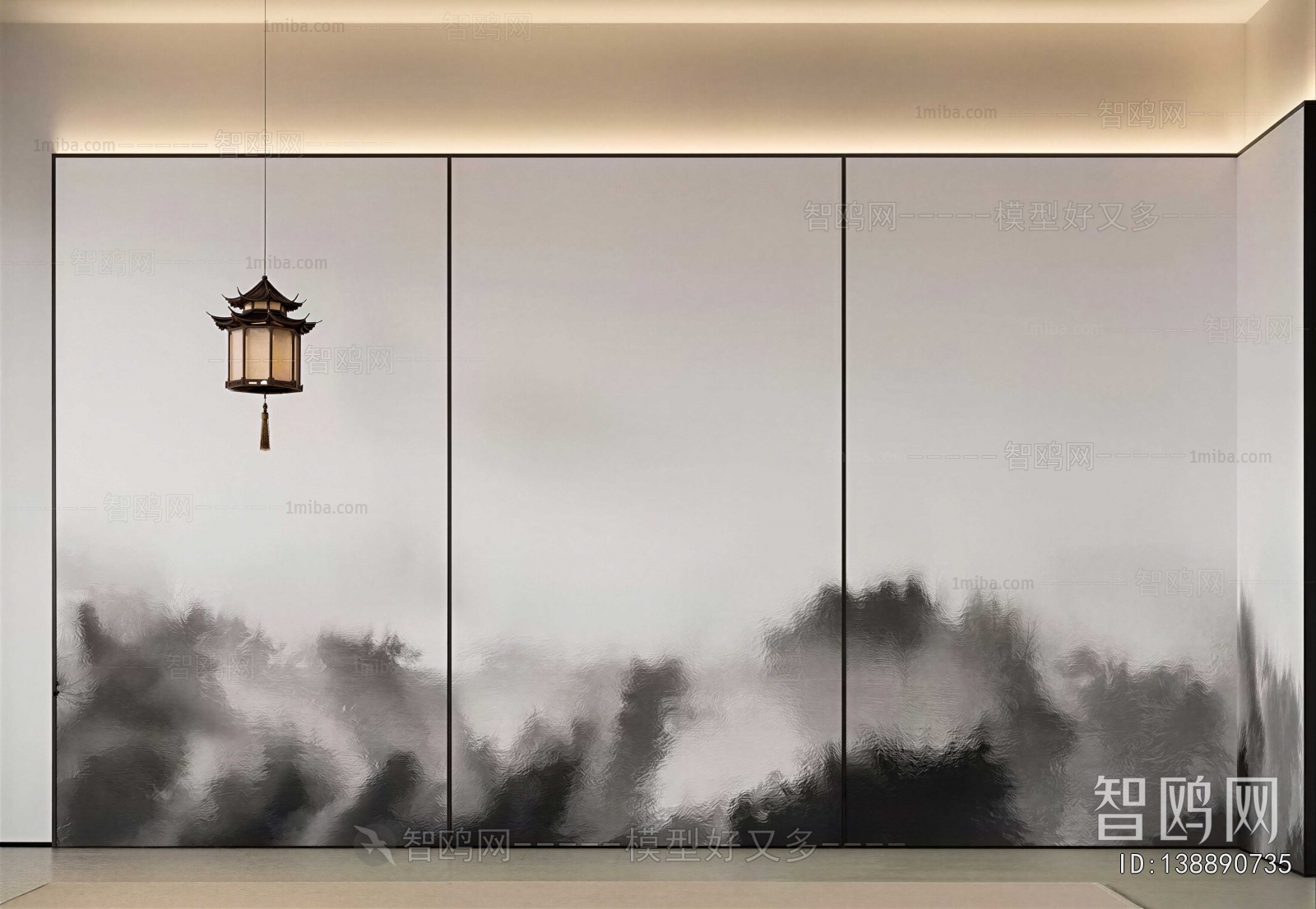 New Chinese Style TV Wall