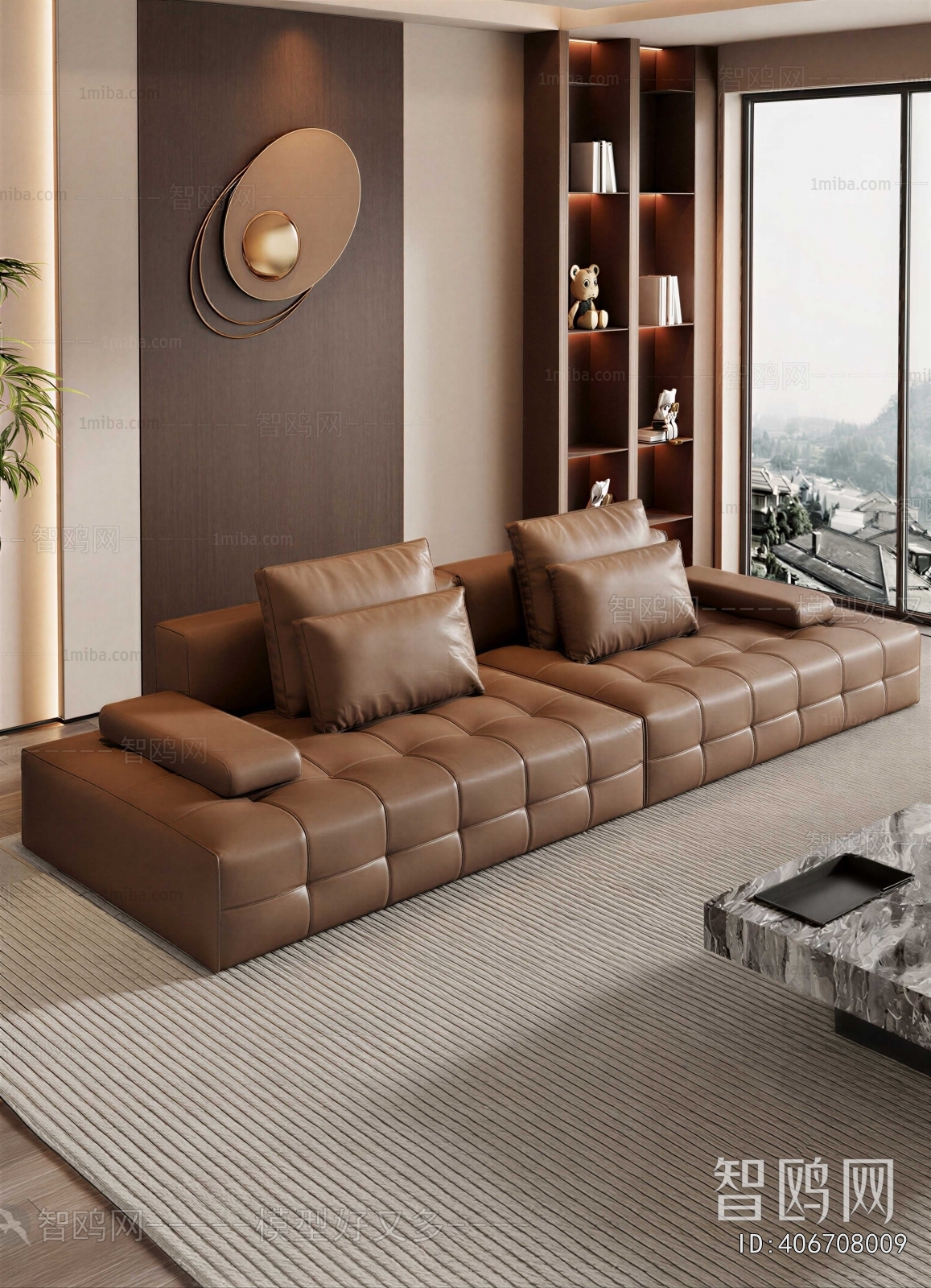 Modern Three-seat Sofa