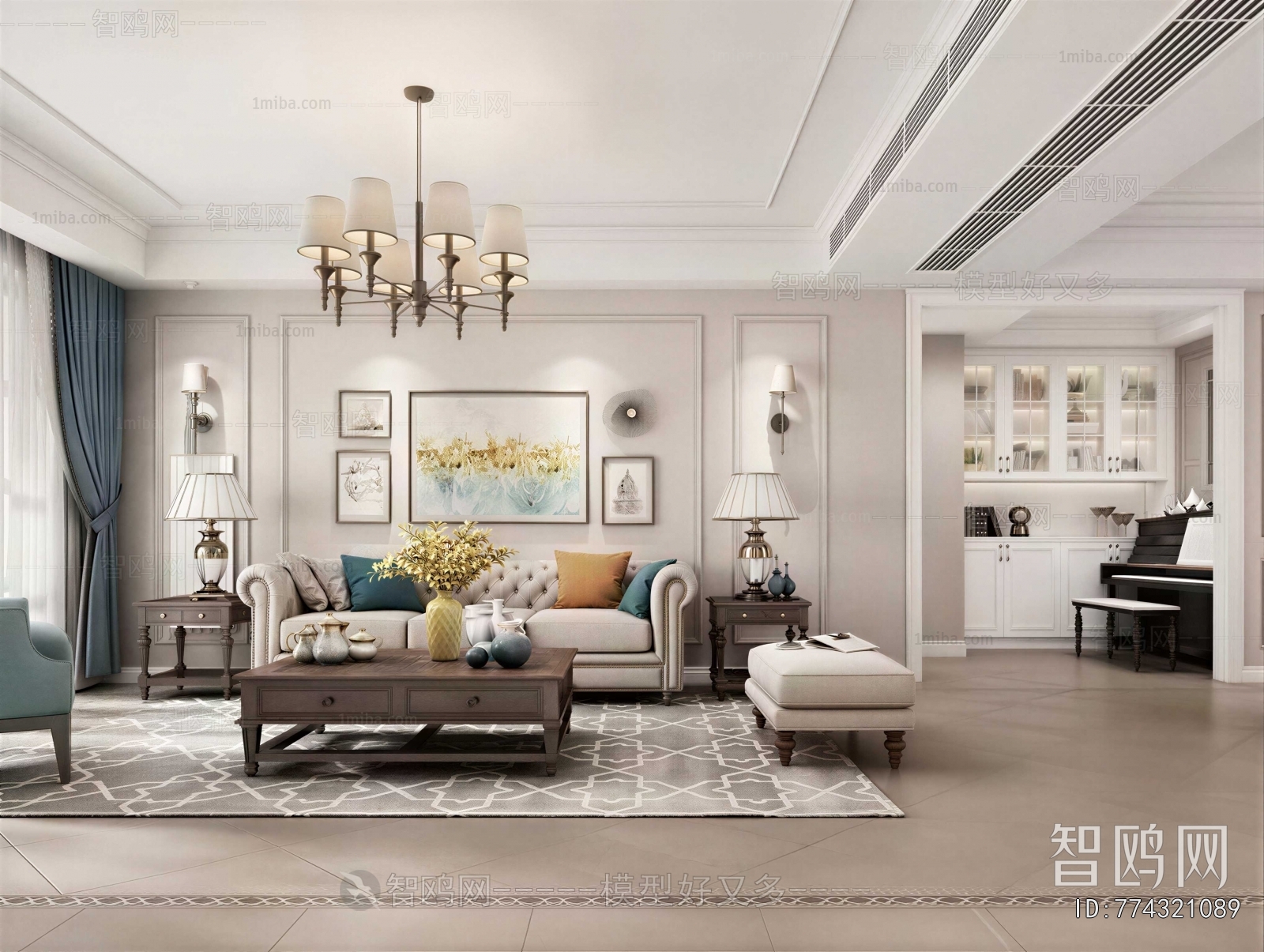 American Style A Living Room