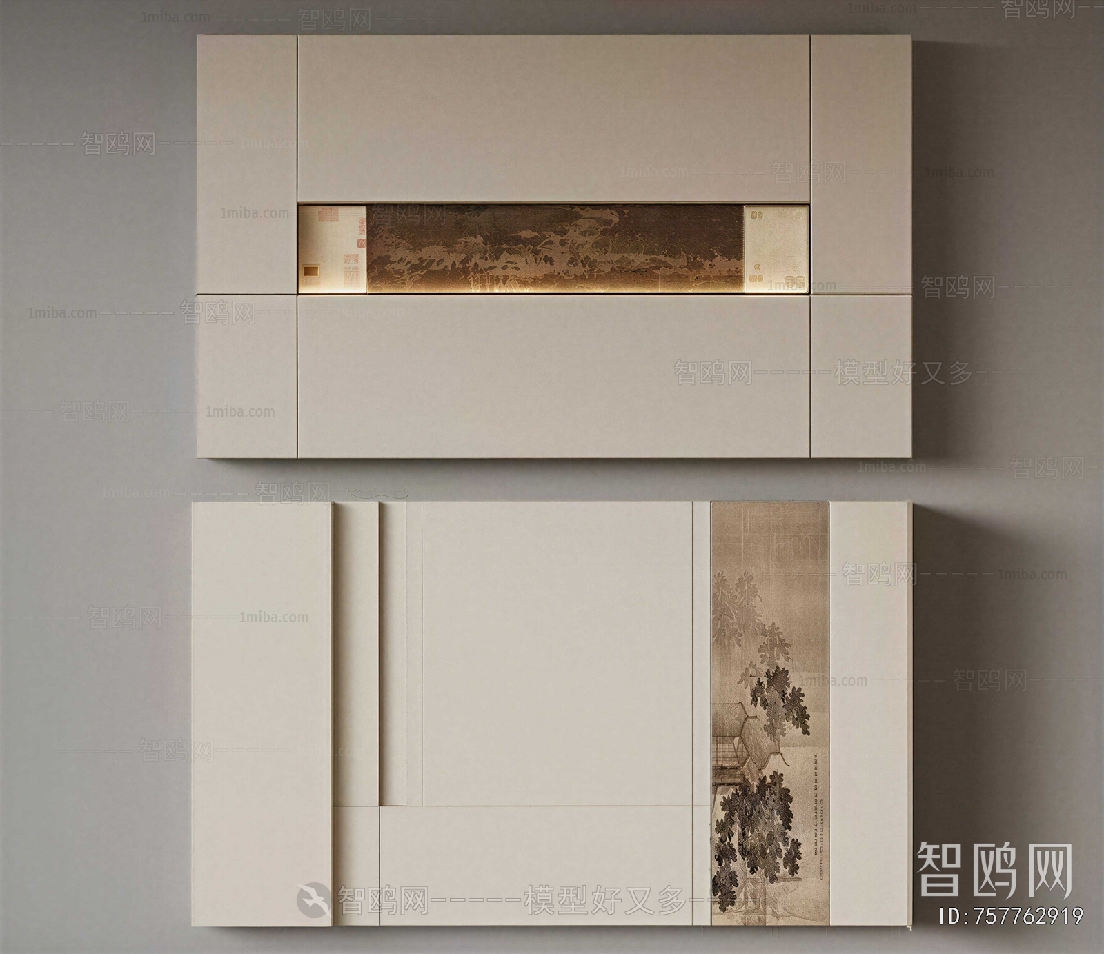 New Chinese Style TV Wall