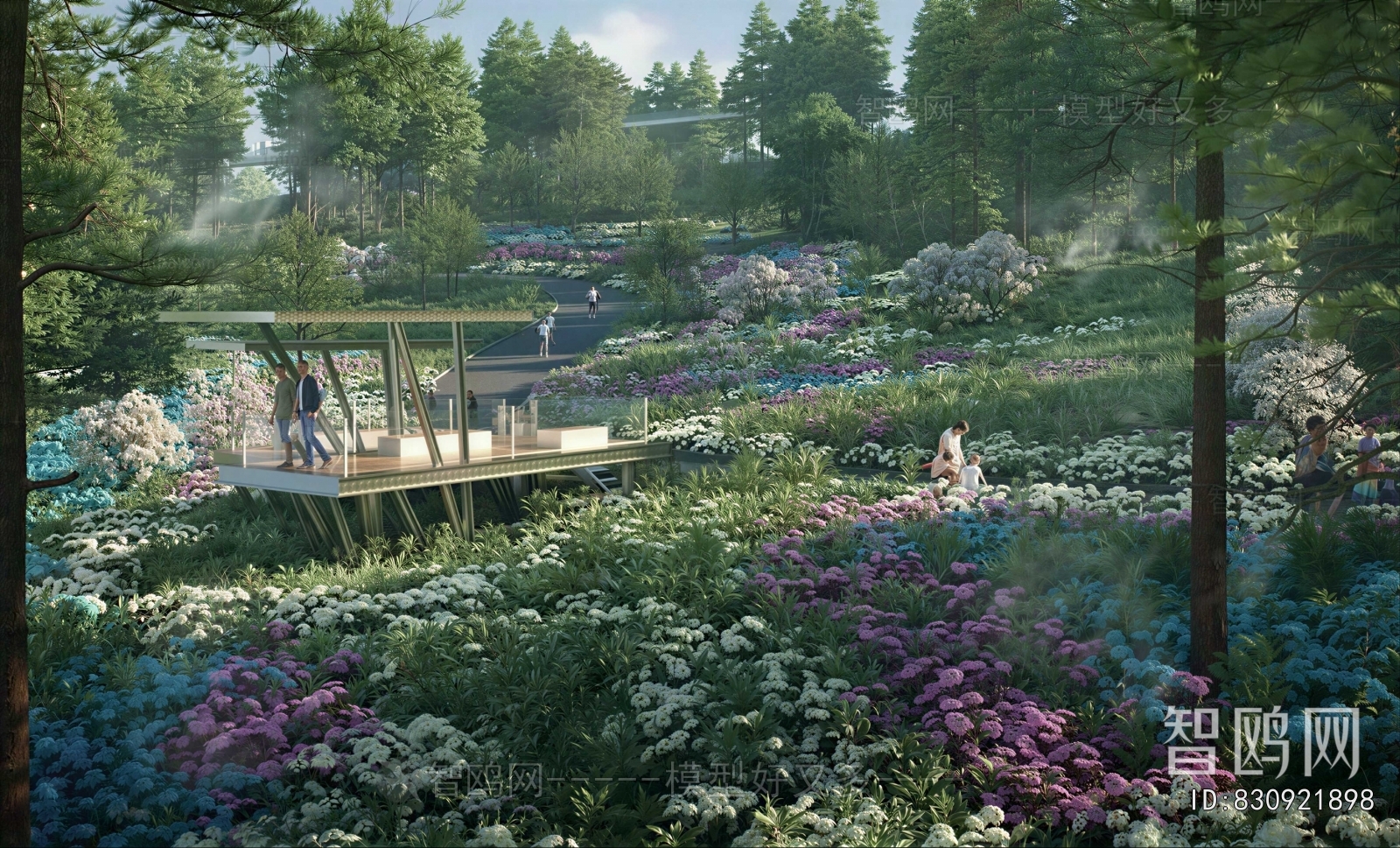 Modern Park Landscape