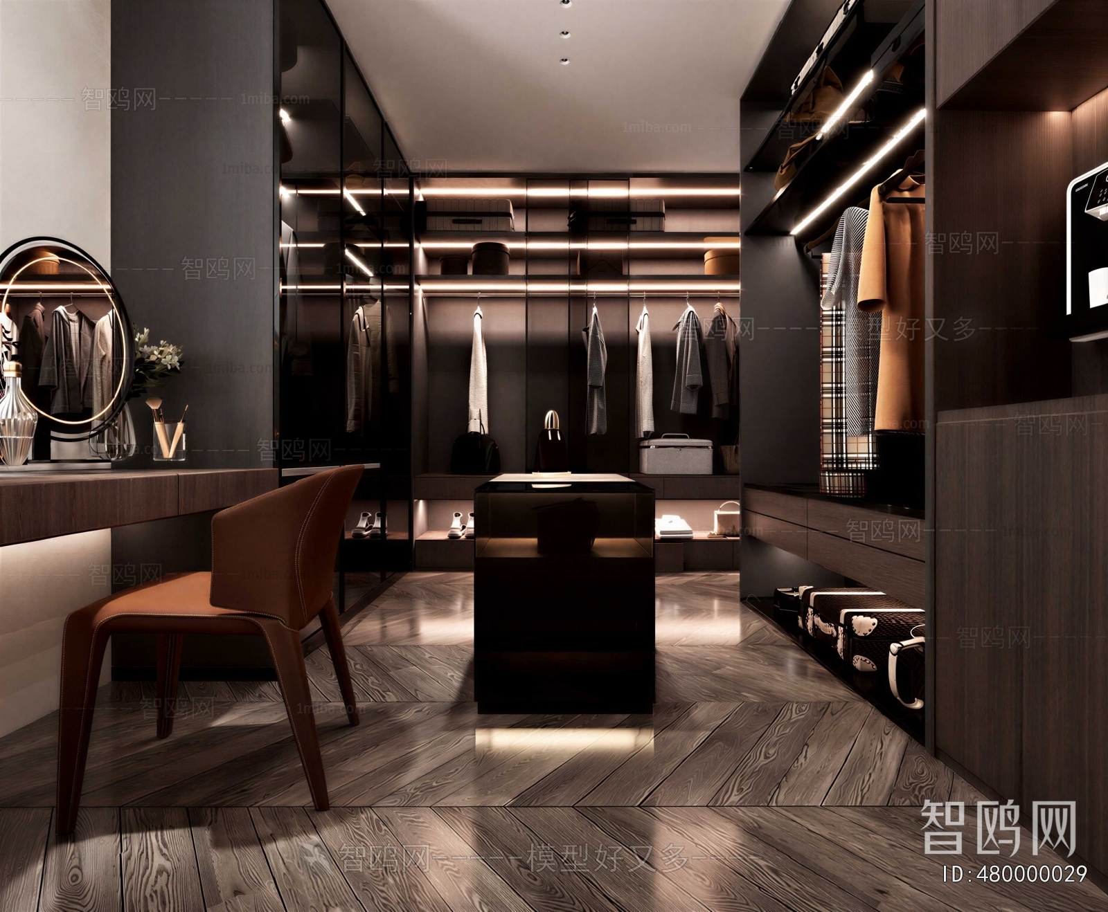 Modern Clothes Storage Area