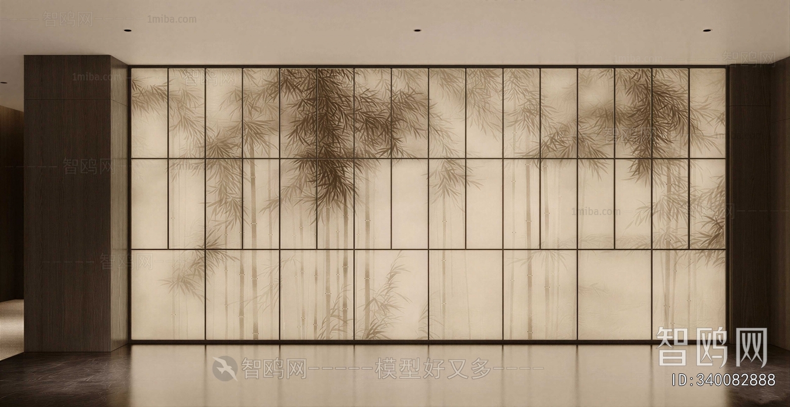 New Chinese Style TV Wall