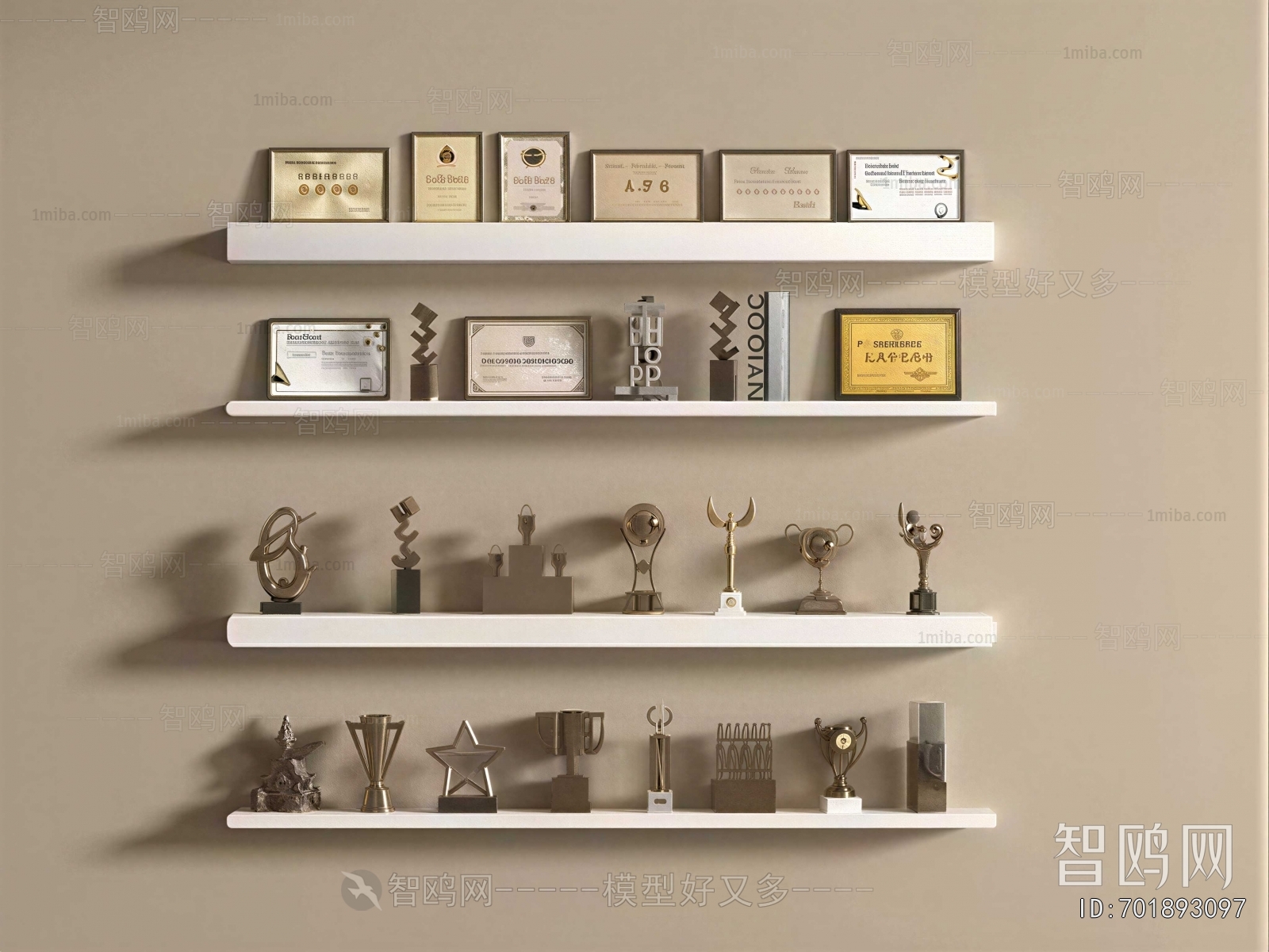 Modern Flag/badge/trophy/certificate