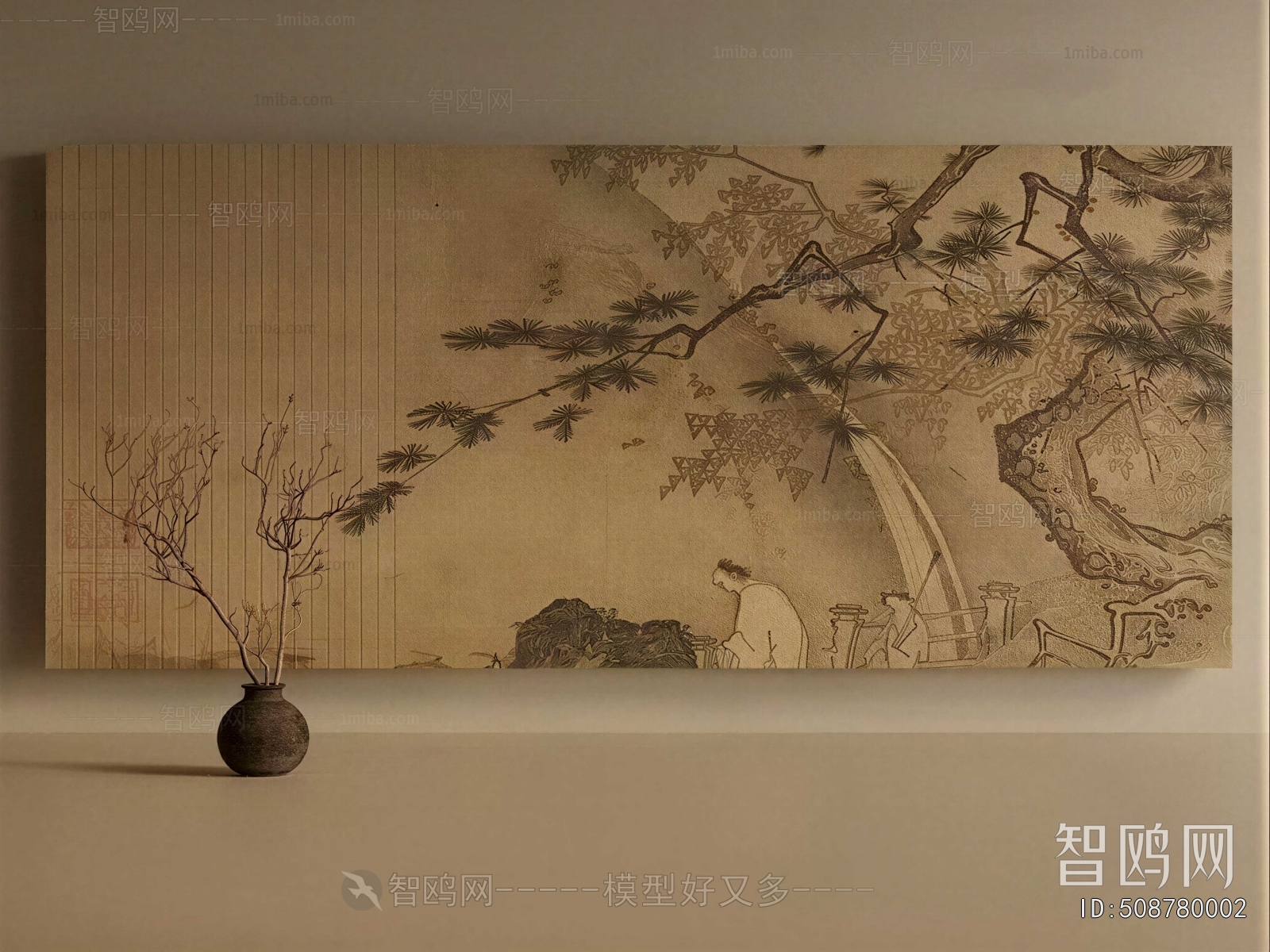 New Chinese Style TV Wall
