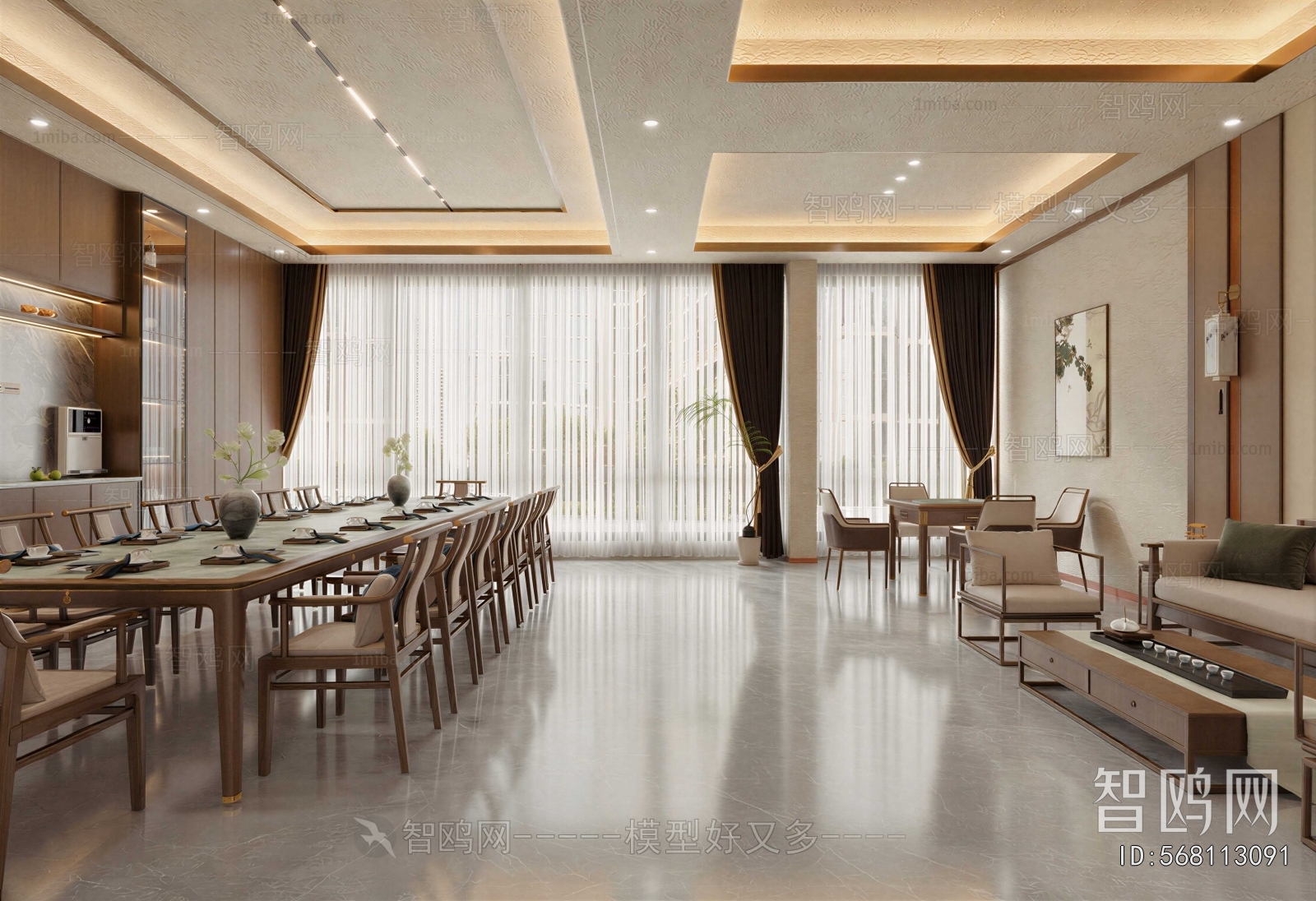 New Chinese Style Dining Room