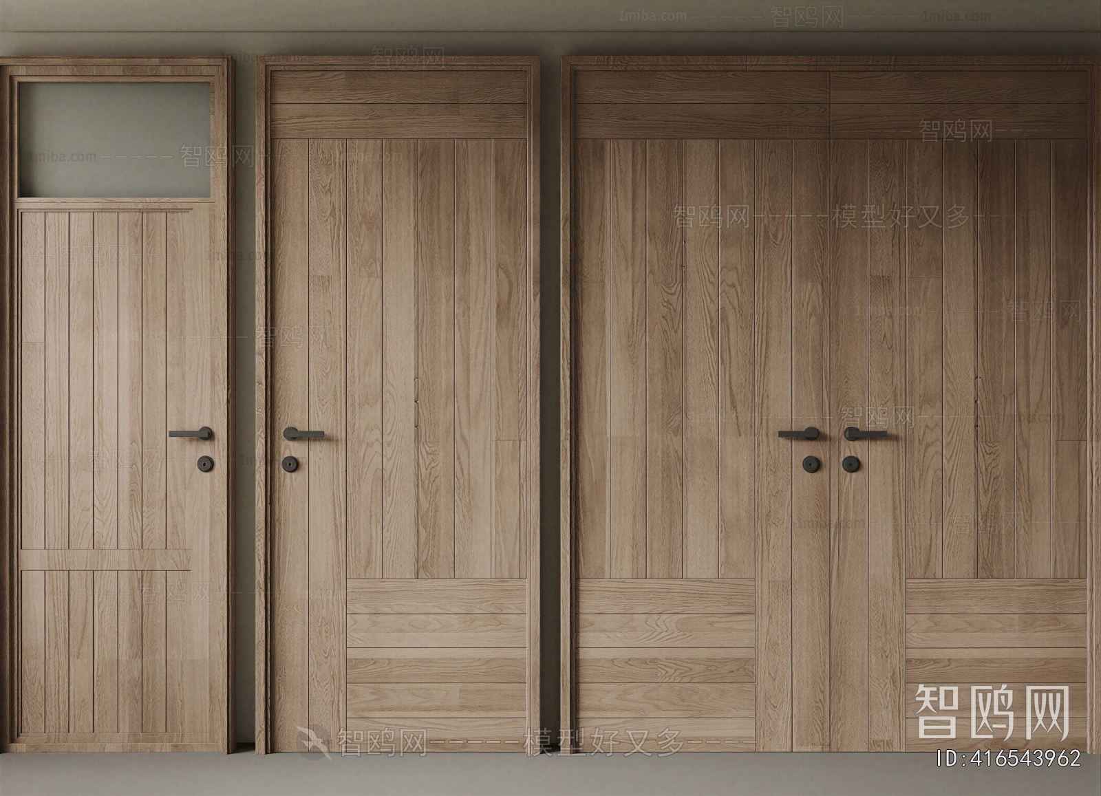 Wabi-sabi Style Single Door