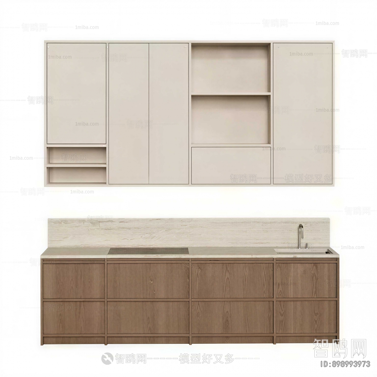 Wabi-sabi Style Kitchen Cabinet