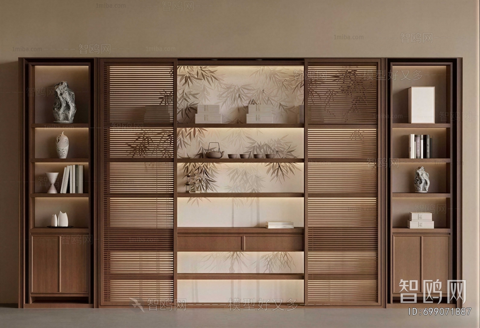 New Chinese Style Bookcase