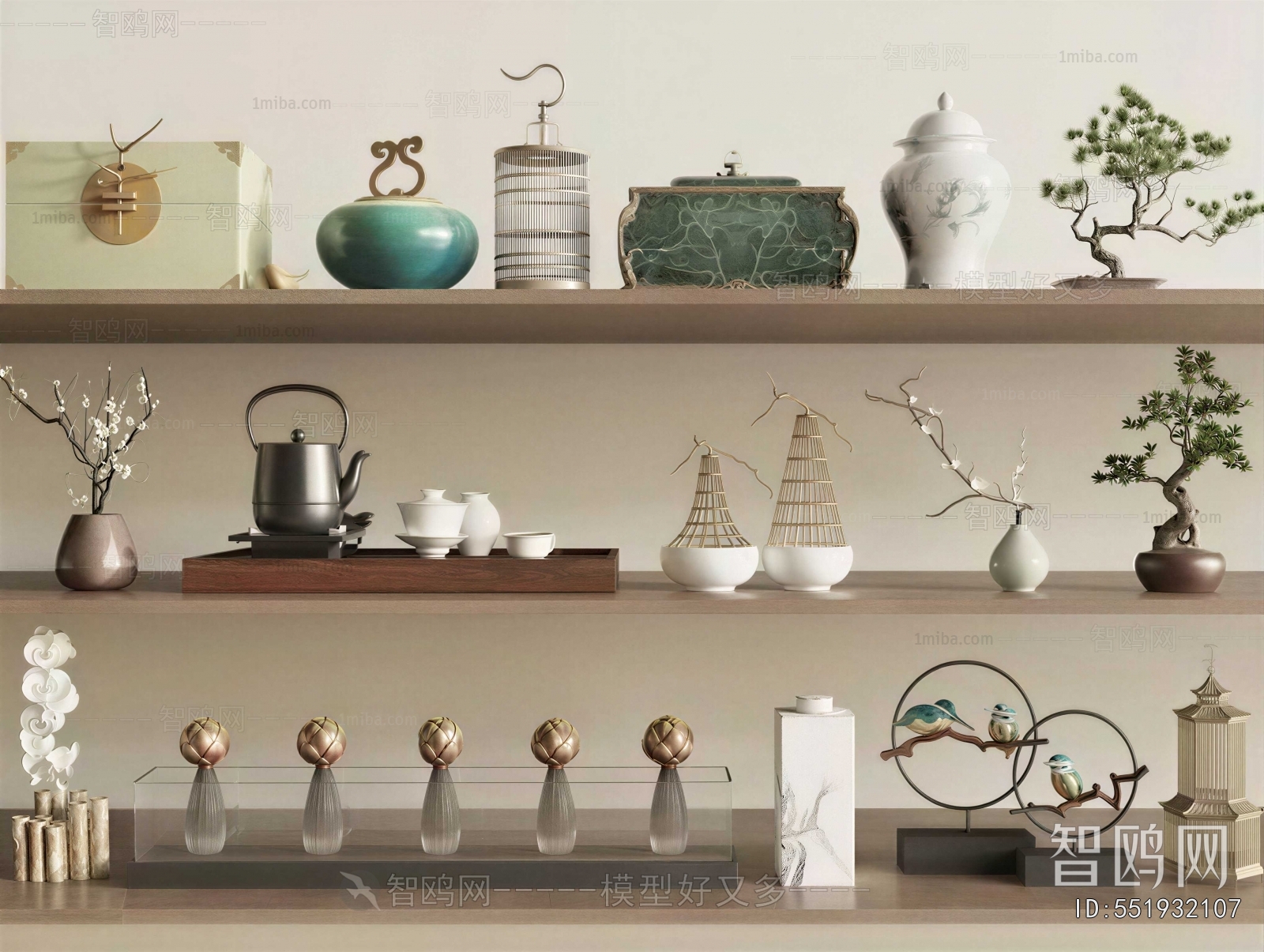 New Chinese Style Decorative Set