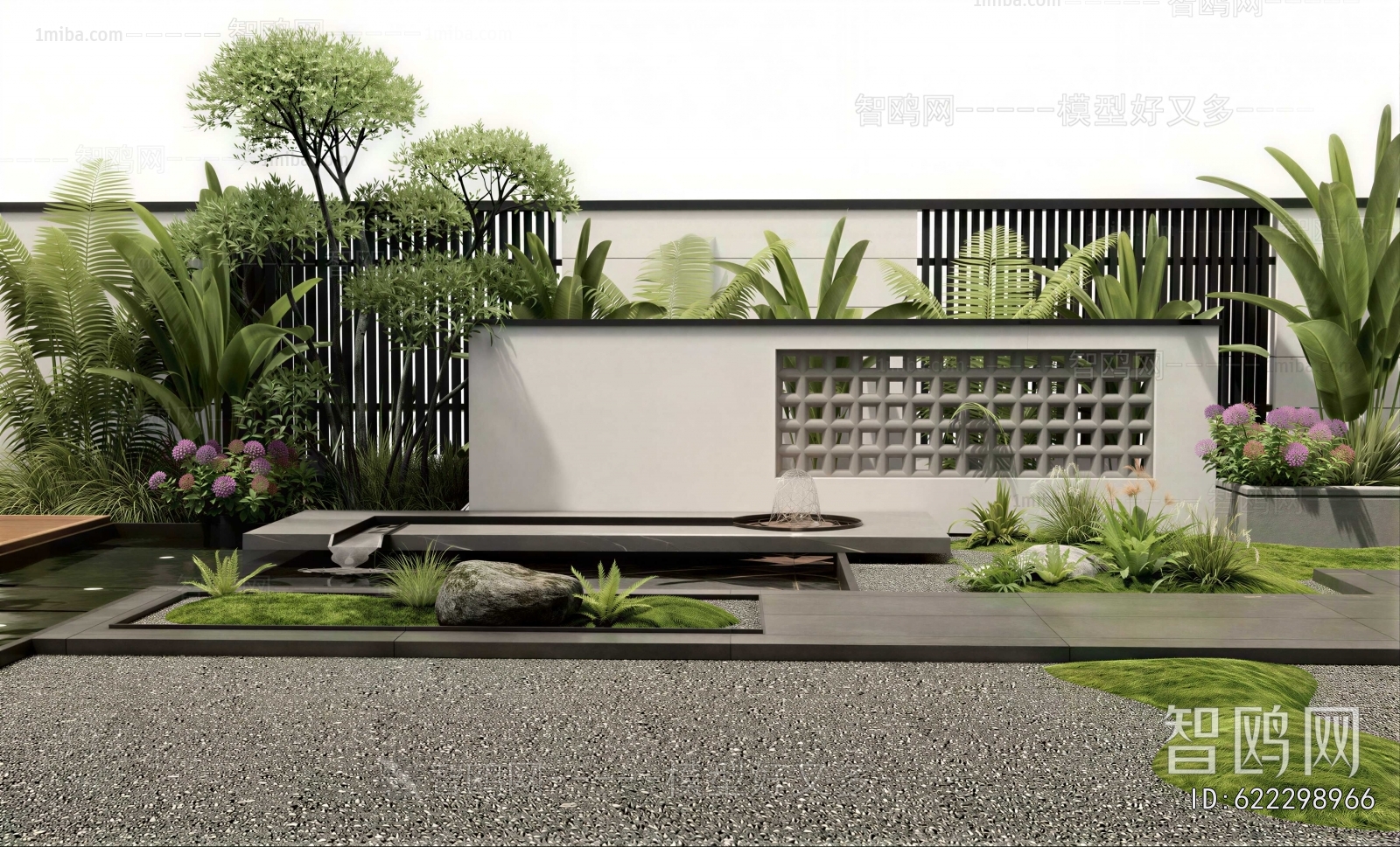 New Chinese Style Courtyard/landscape