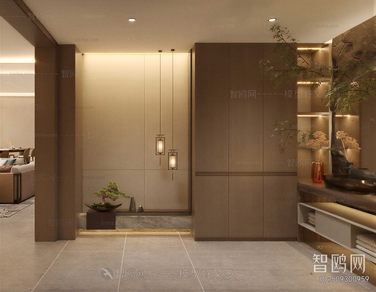 New Chinese Style Hallway