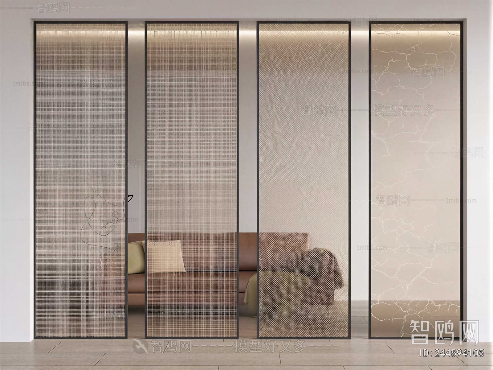 Modern Glass Screen Partition