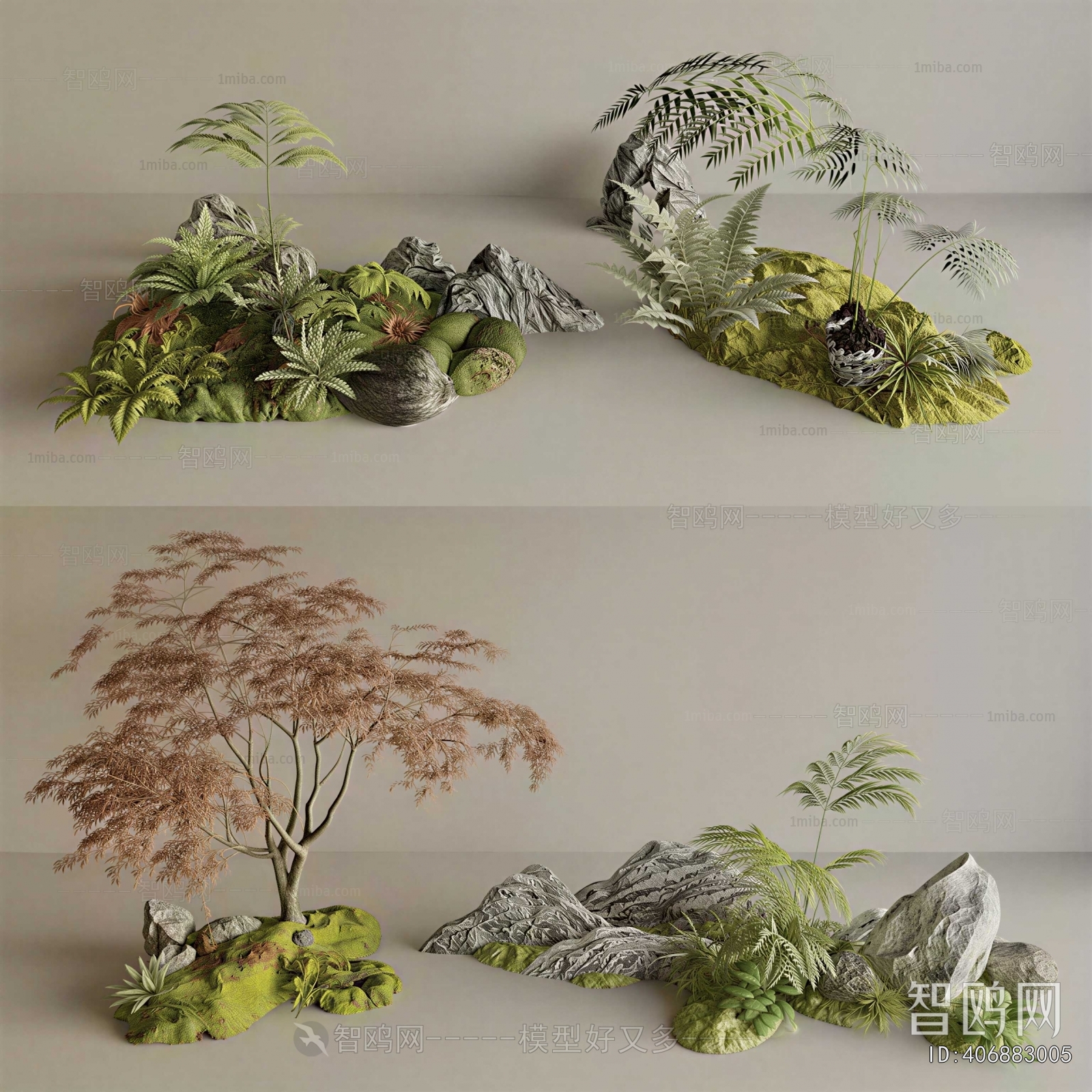 New Chinese Style Plant Landscaping