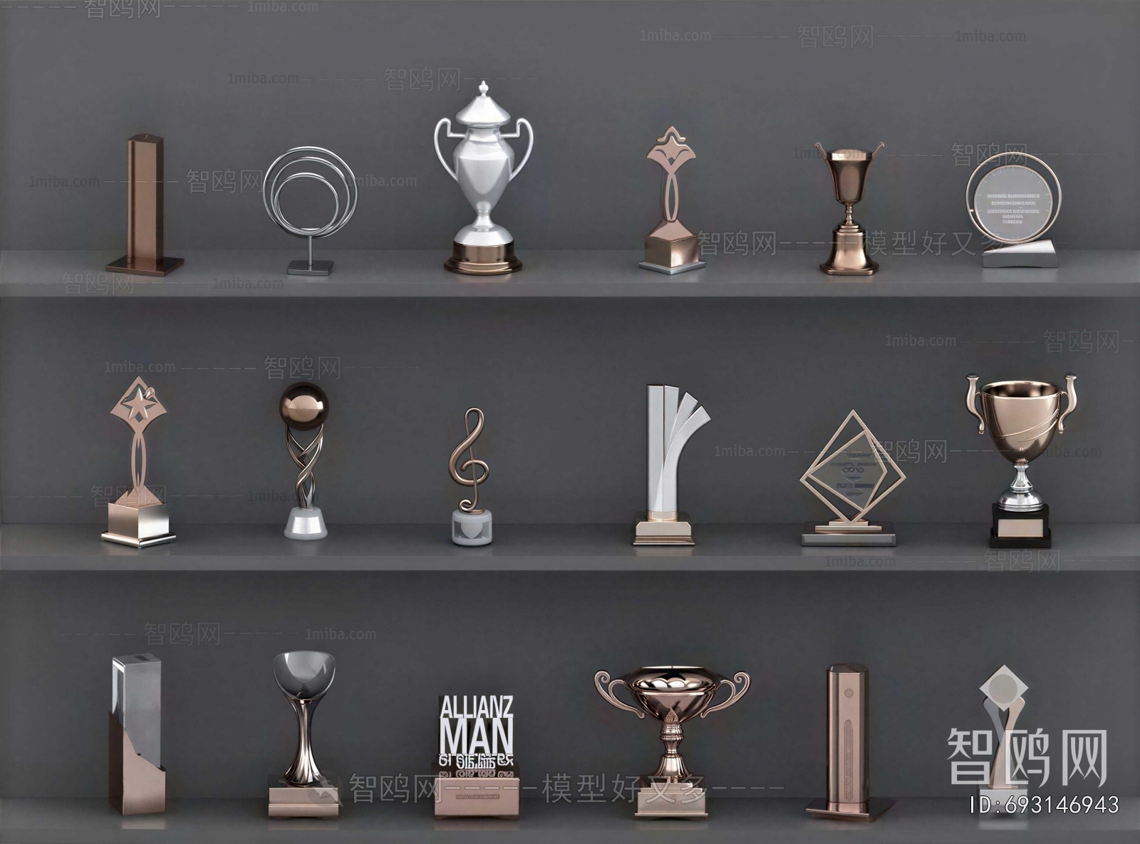 Modern Flag/badge/trophy/certificate