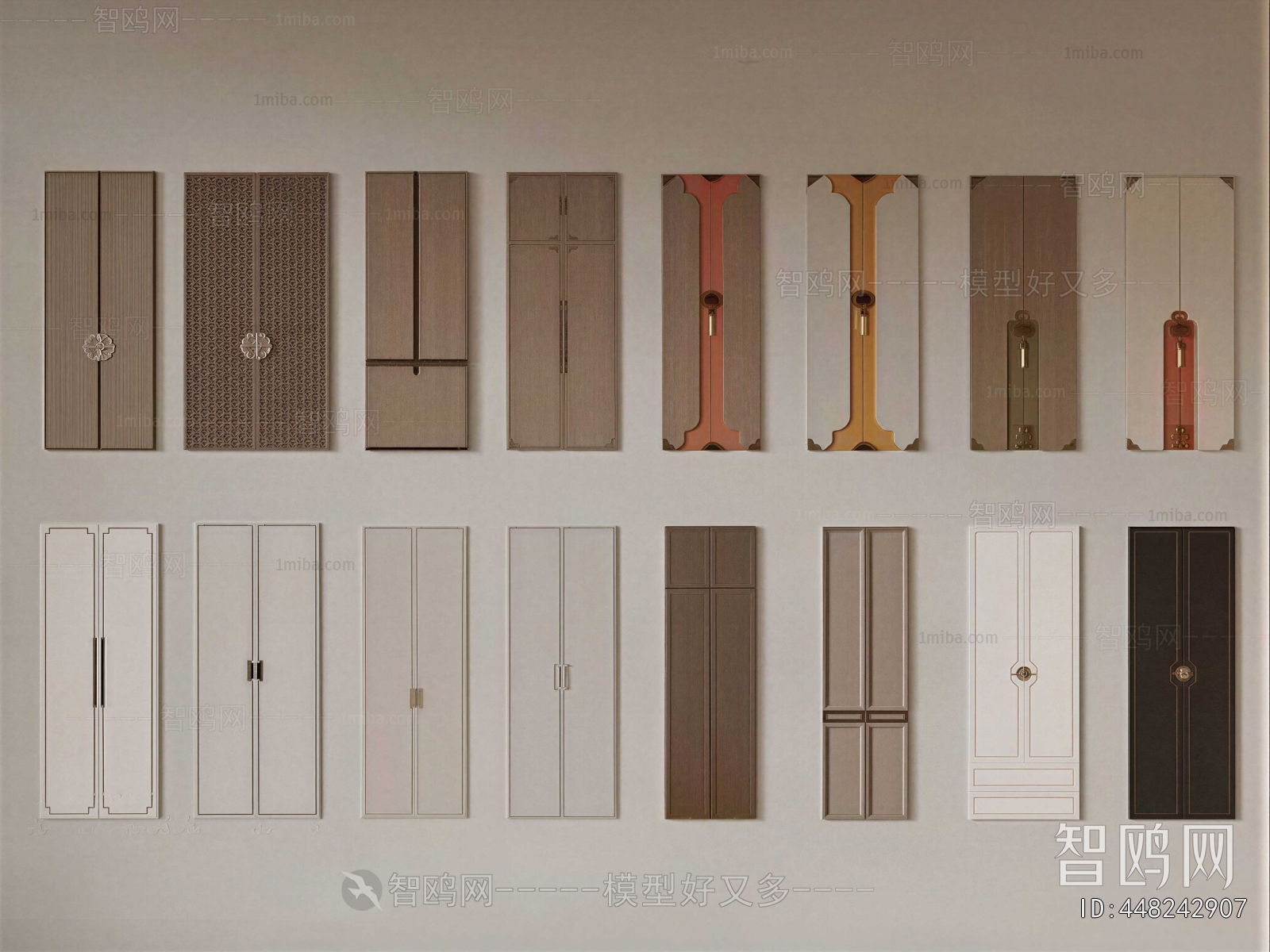 New Chinese Style Door Panel