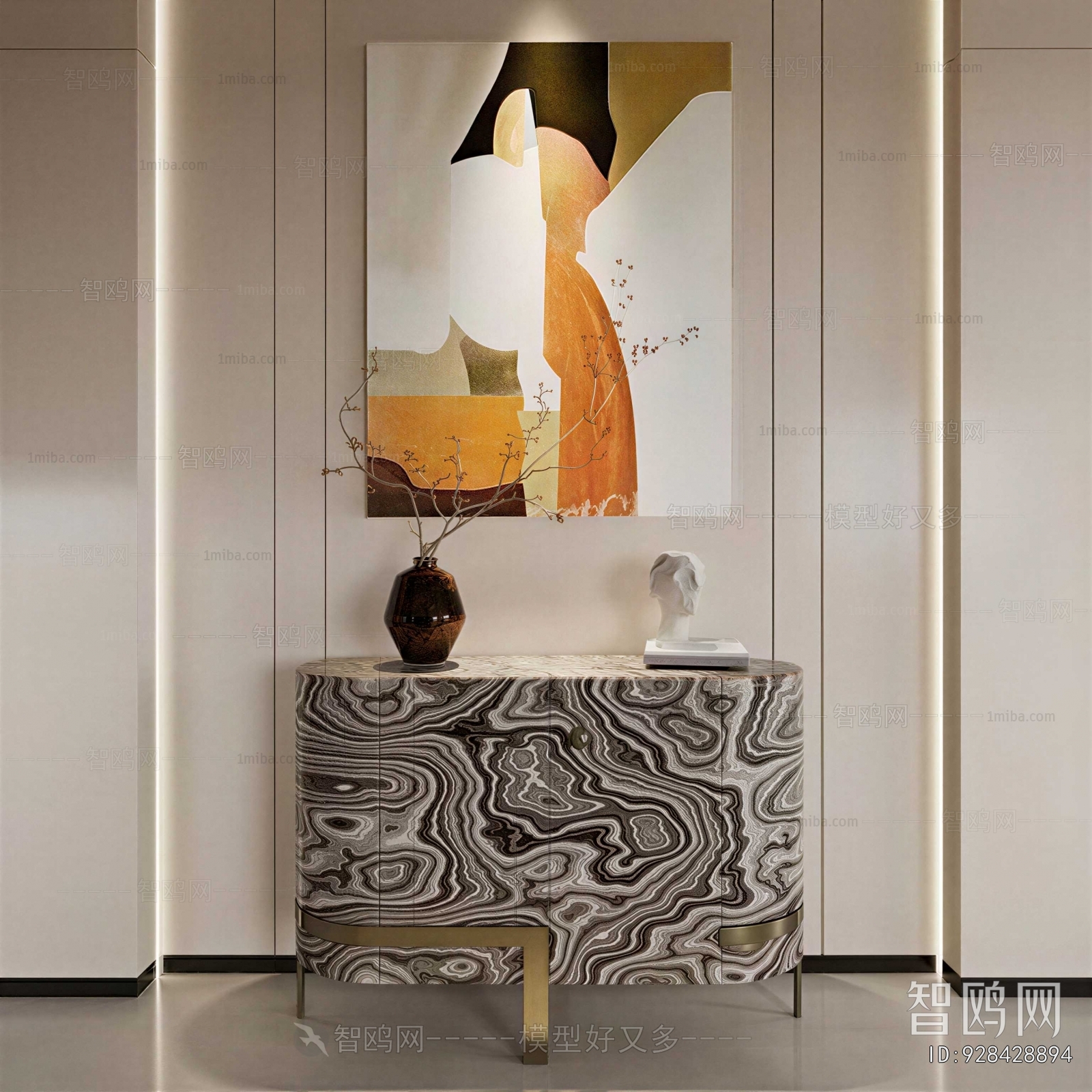 Modern Entrance Cabinet