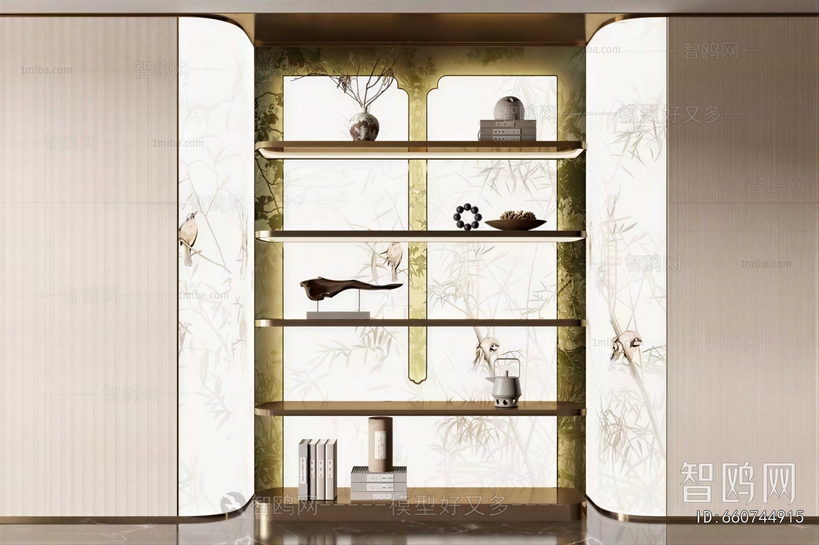 New Chinese Style Decorative Cabinet