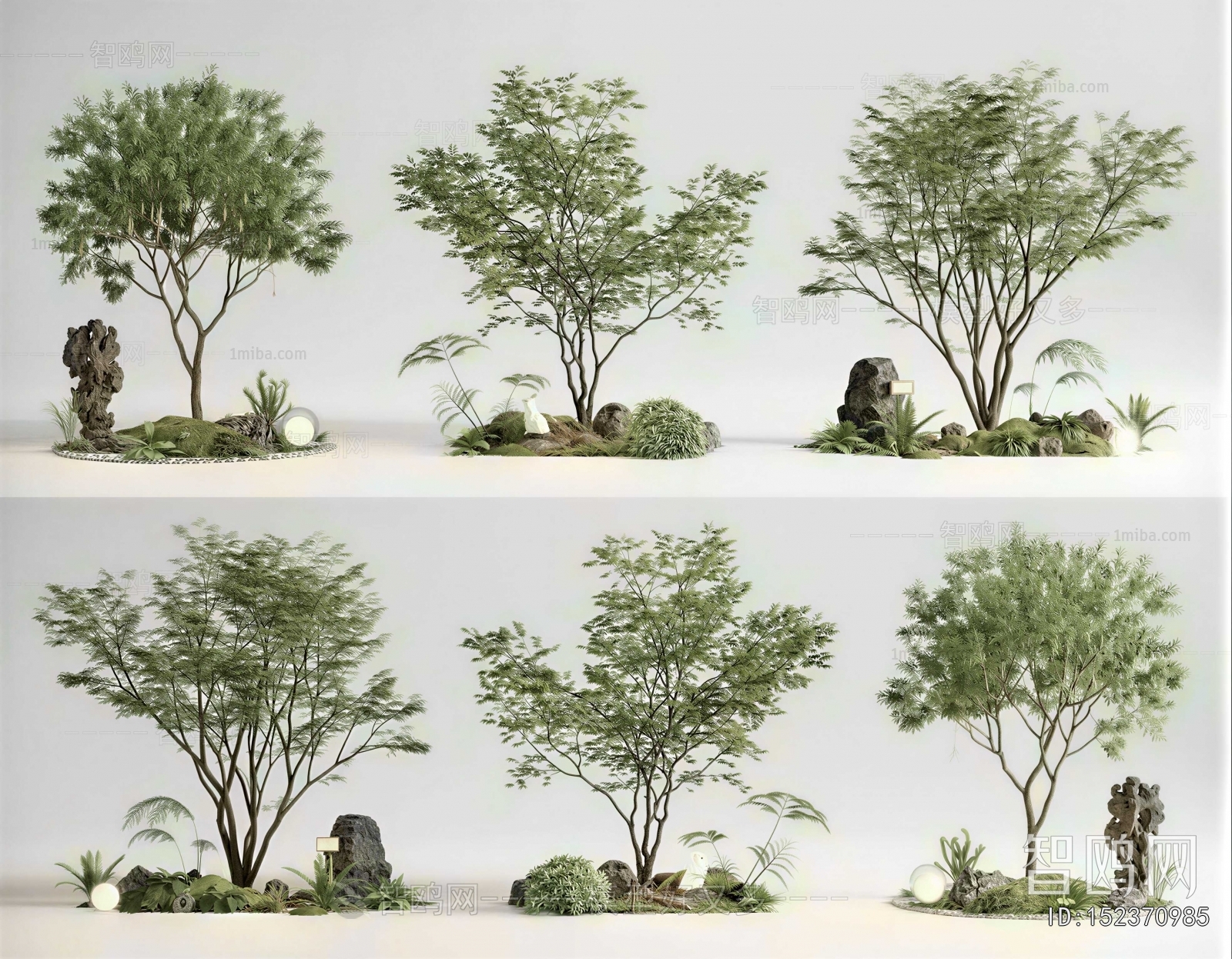 New Chinese Style Plant Landscaping