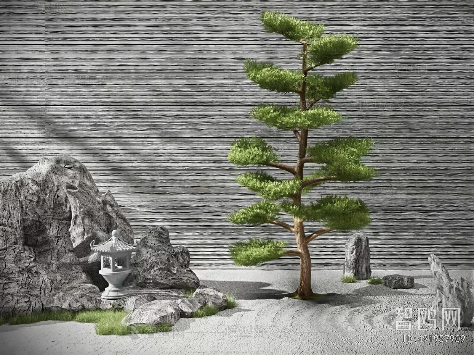 New Chinese Style Plant Landscaping