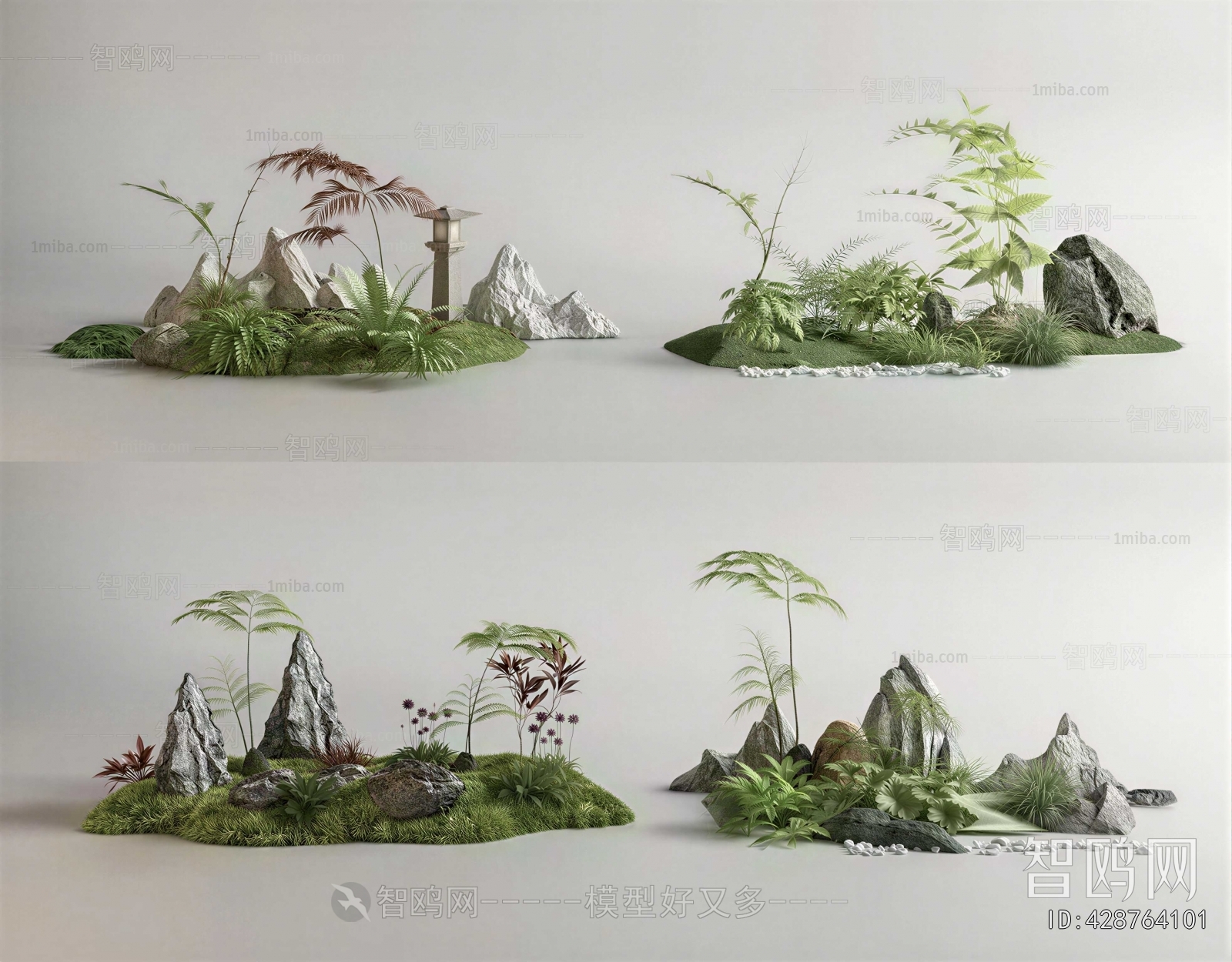 New Chinese Style Plant Landscaping